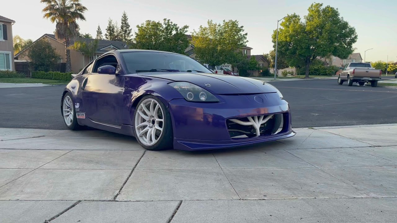 Painting my custom 350z widebody. Painting a KBD Bumper. YouTube