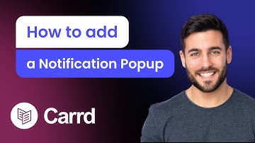 How to add a Notification Popup to Carrd