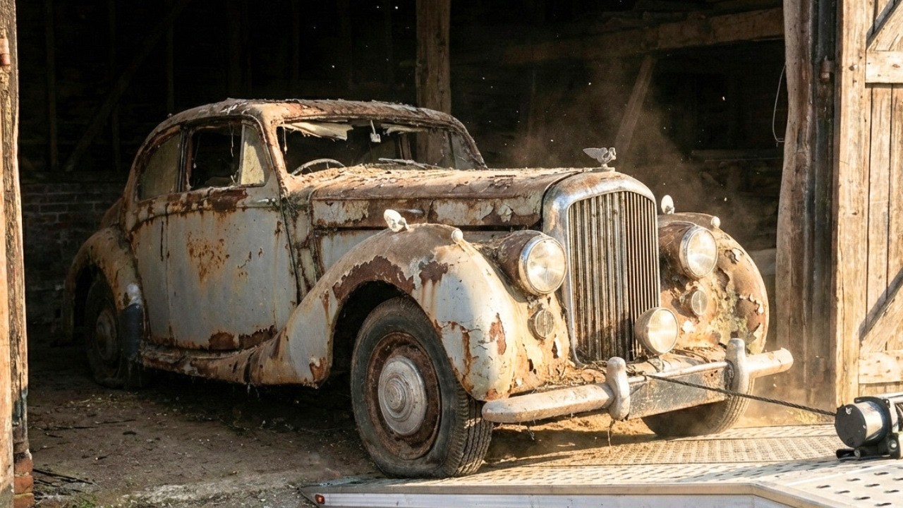 Rediscovering a Lost Bentley Embiricos and Its Complete Transformation #carrestoration