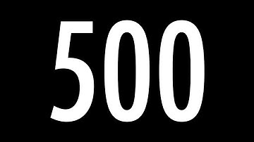 500 Second Countdown Timer - Black Background