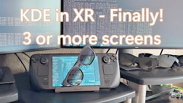 Demo - KDE desktop in XR space (works on Steam Deck)