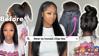 EASY Clip-In Hair Extensions for Short Thin Hair: Step-by-Step Tutorial for Beginners ft. Y-Wigs screenshot 5