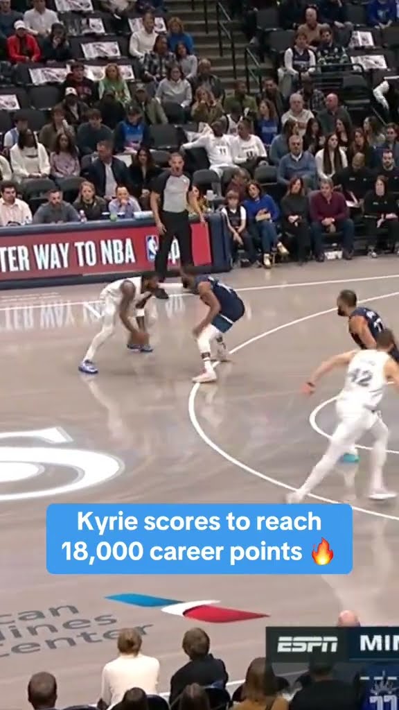 Kyrie passes 18,000 career points with this bucket ?