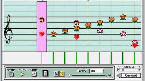 Default Song of Mario Paint Composer