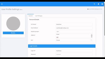 Creating User Profile in StackFX ERP