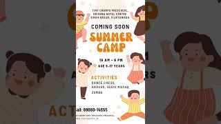 Summer Camp 2025 – Coming Soon at Tiny Champs Preschool!