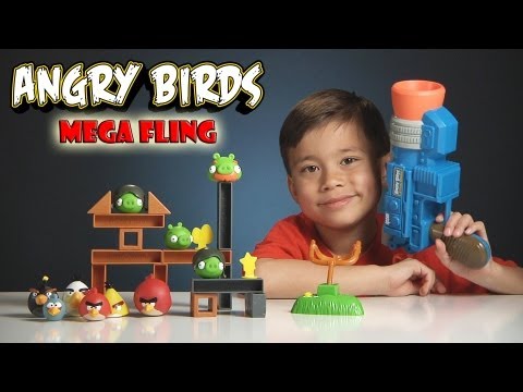 Angry Birds MEGA FLING GAME! Review and Epic Launcher FAIL!