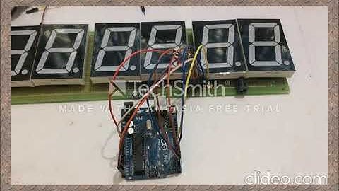 arduino real time 6 digit digital clock using 23 7 segment display with rtc ds1