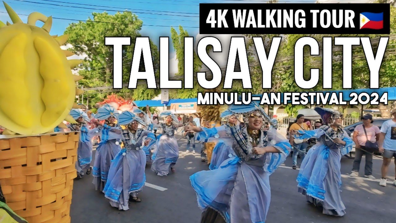 MINULU-AN FESTIVAL 2024 Talisay City, Negros, Philippines🇵🇭 4K Walking Tour