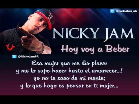"Nicky Jam - VOY A BEBER" Letra, grabación de sonido administrado por: NickyJamTV