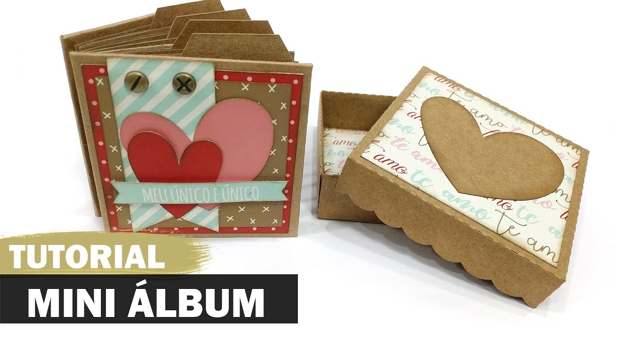 Fácil: Como fazer mini álbum com 1 folha de scrap