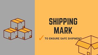 What information does Shipping Marks contain?