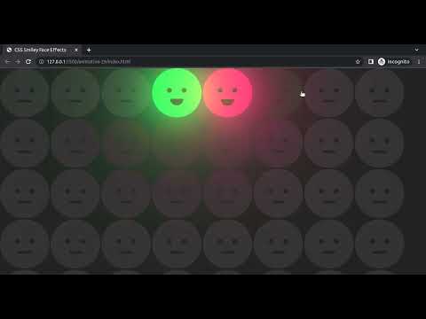 Smiley Face Effects with HTML, CSS - App Stack