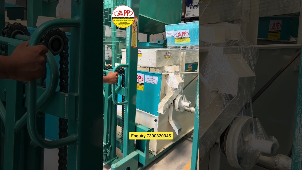 650kg/hr Premium Series Wheat Cleaning Machine with Emery Roll for fine wheat cleaning. #attachakki