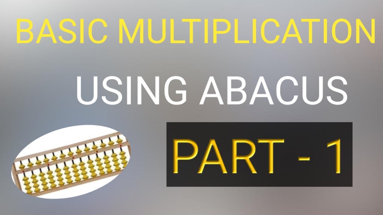 BASIC MULTIPLICATION USING ABACUS KIT |EASY MATHS| TAMIL - YouTube