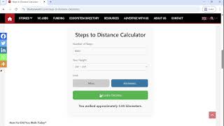 How can you calculate the distance you travel based on the number of steps?