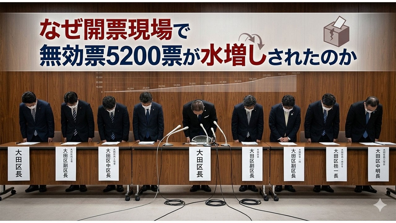 なぜ開票現場で無効票5200票が水増しされたのか - 揺らぐ民主主義の土台：大田区選挙不正事件から考える市民の責任