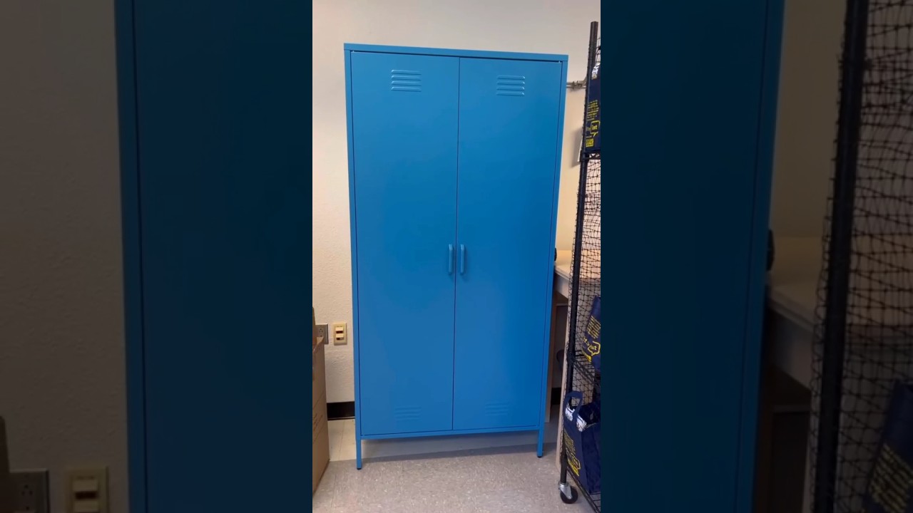 Honest Review of Novogratz Tall 2 Door Metal Locker Cabinet #shortvideo #shorts