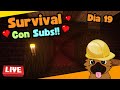 Jugando MINECRAFT Con SUBS | Dia 19 | Construyendo Los Caminos Del Nether pt2!!!