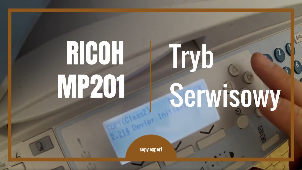 SERVICE MENU Ricoh MP201 Kopiarka #RICOHMP201 part3 - YouTube