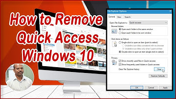 How to Remove Quick Access in Windows 10 File Explorer | Set file explorer to open in THIS PC