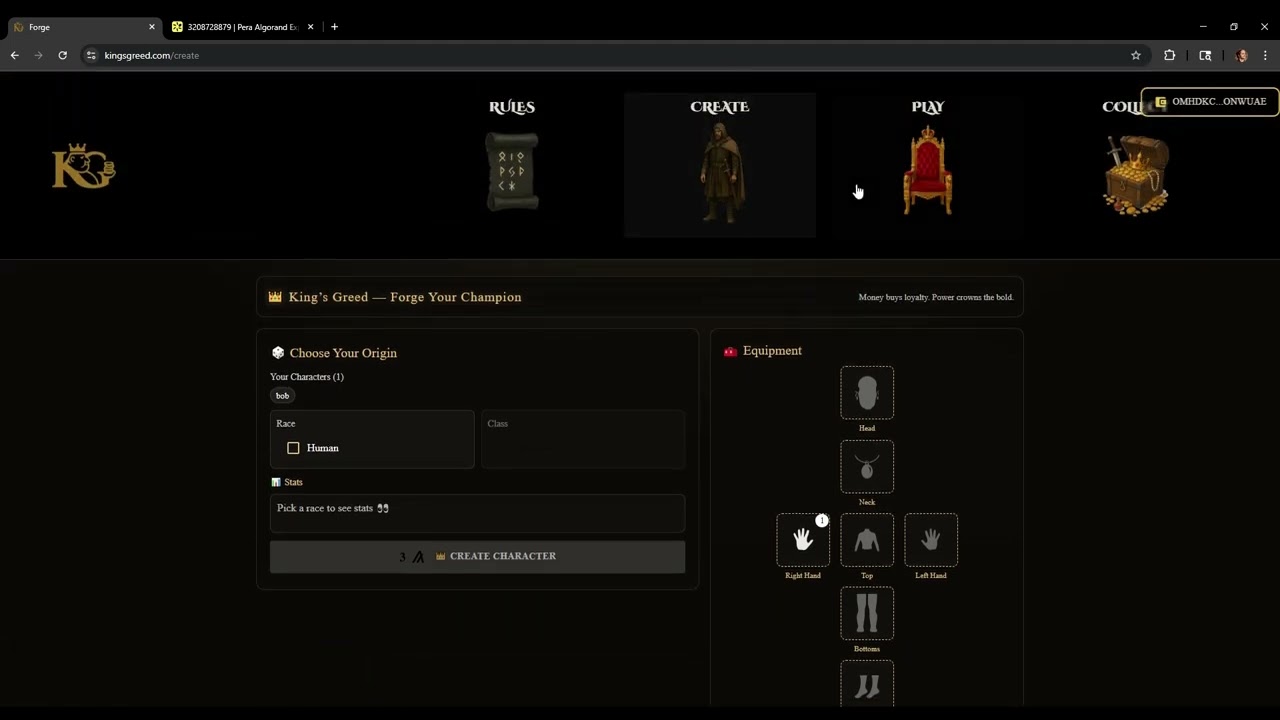 King’s Greed — On-Chain Grid Tactics on Algorand | Bergquist Applications