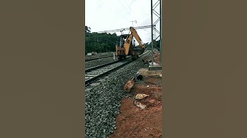JCB On Railway Track || Railway line || #JCB #RAILWAYTRACK