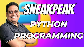 #python #overview #sneakpeak  @c4yourselfyt