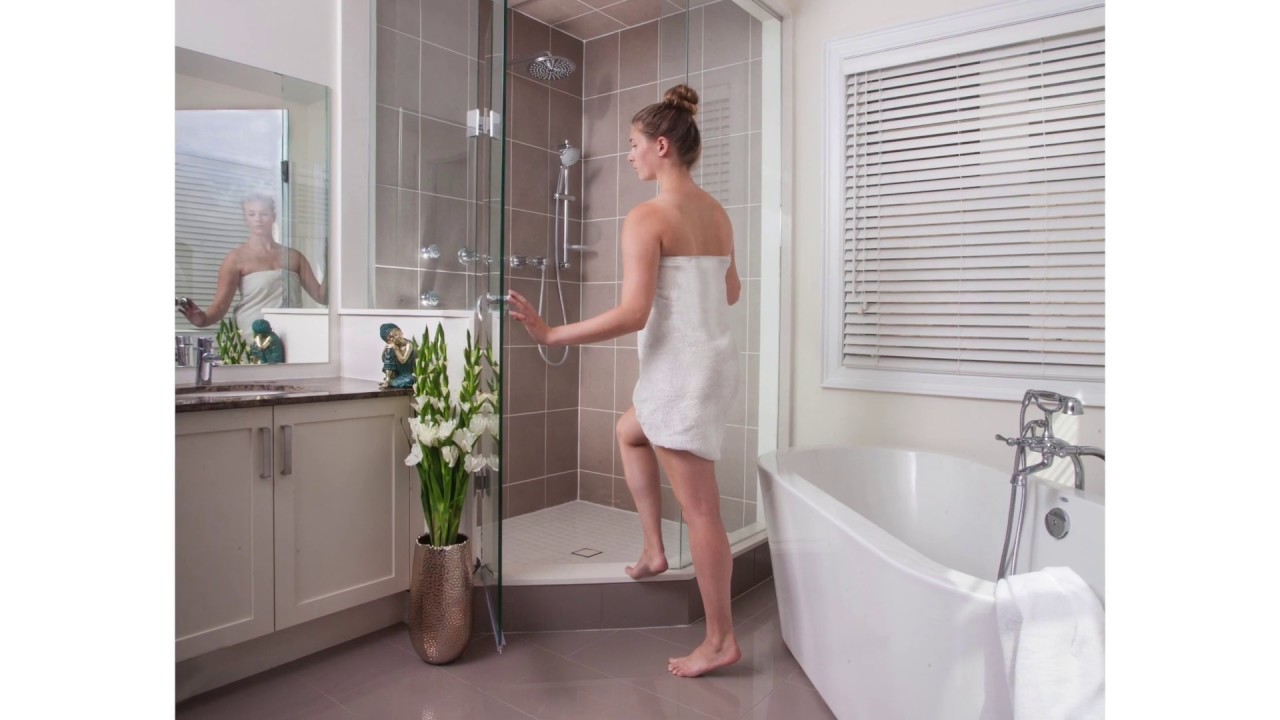 Alino Shower System with Square Drain Installation Video YouTube