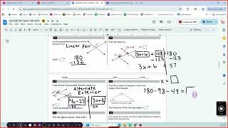 Geometry Midterm Review 2026