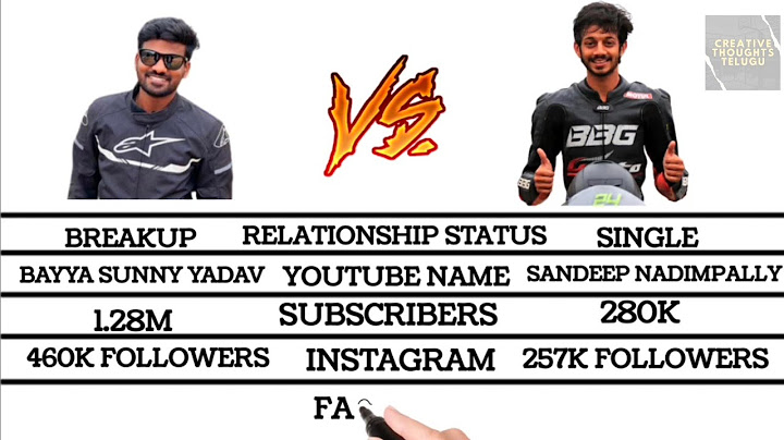 Bayya Sunny Yadav And Sandeep Nadimpalli | Bayya Sunny Yadav Vs Sandeep Nadimpalli Girlfriend, Bike