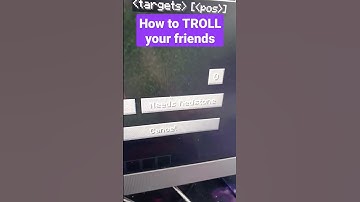How to Troll your friends! #minecraft #shorts #command #troll #mc