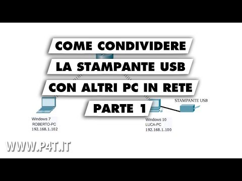 Video: Come Condividere Le Stampanti