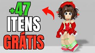 COMO GANHAR +47 ITENS GRATIS RAPIDO NO ROBLOX