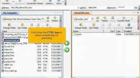 Uploading Files using WS_FTP