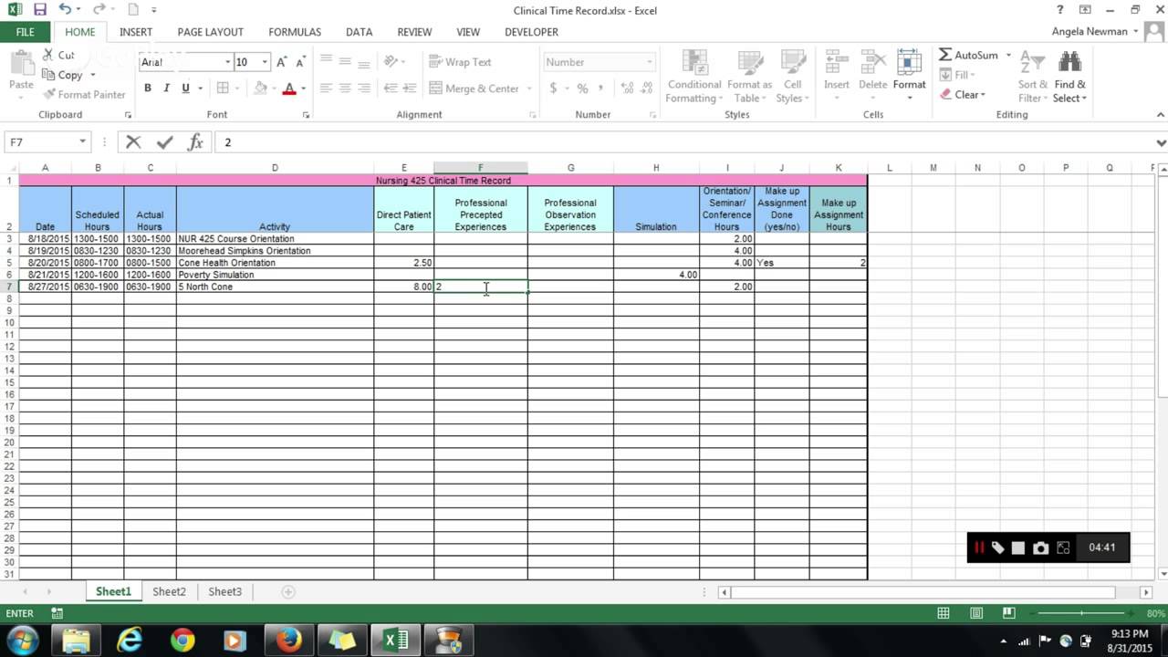clinical-hours-log-form-2-youtube
