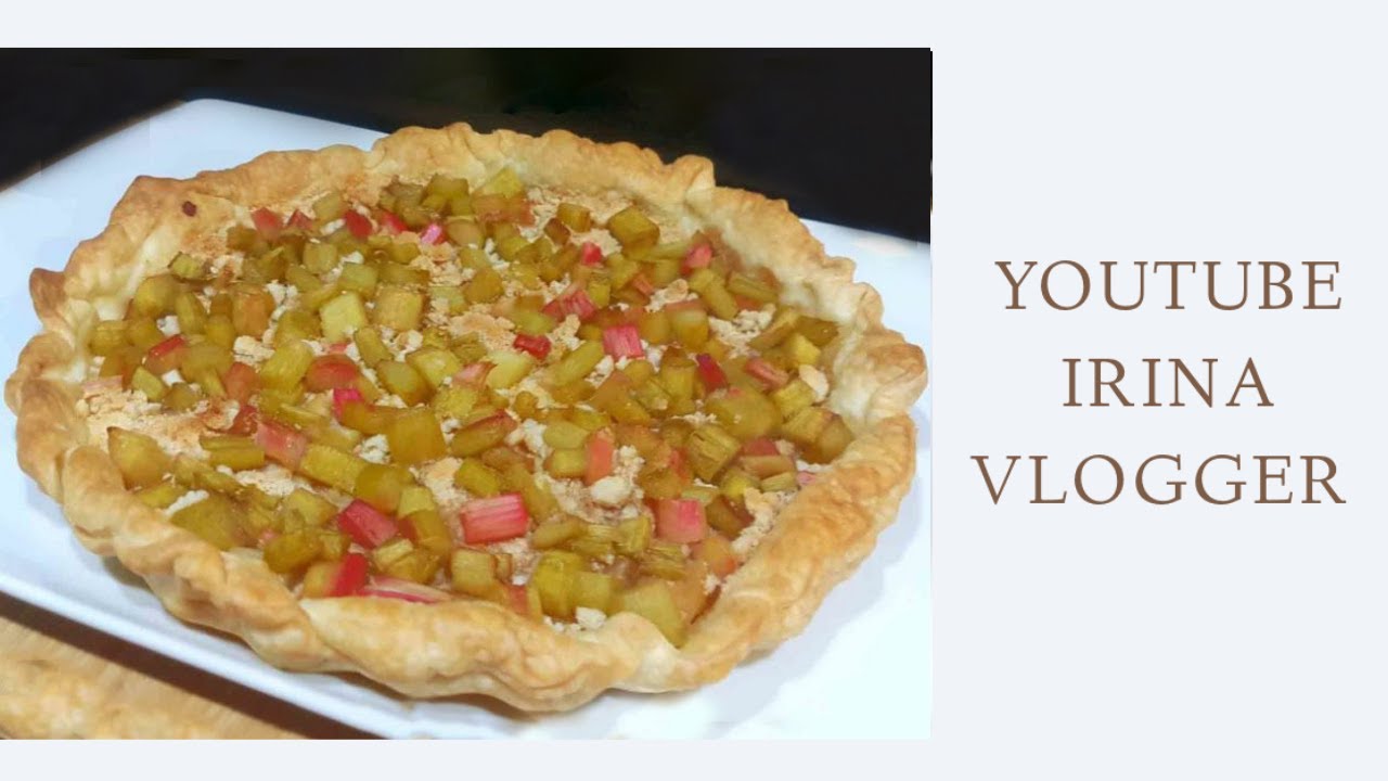 🥧 TARTE à la RHUBARBE sans crème et sans œuf très facile ☕ ️ - YouTube