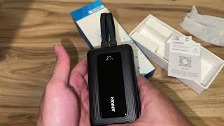 Anker Zolo Power Bank Unboxing – 45W Fast Charge & Dual Built-In USB-C Cables (No Talking)