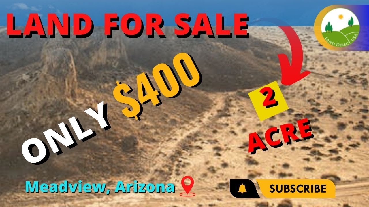 cheap land for sale in Meadview, Arizona 2 acre 400 down payment