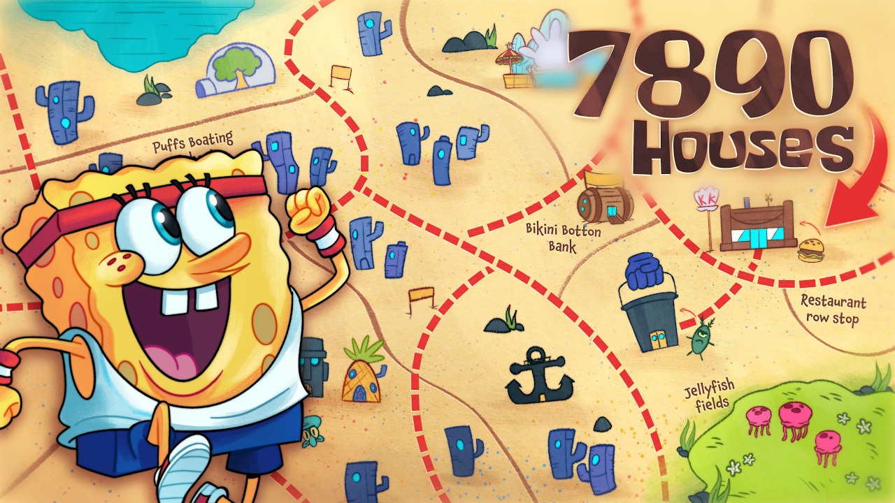 How Many Houses Are In Bikini Bottom?