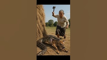 Senior Woman vs Giant Python | 老婦 vs 巨大ニシキヘビ | 고령 여성 vs 거대한 비단뱀 | 資深婦人對巨蟒