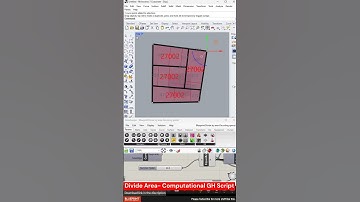 Computational Design grasshopper Script- Divide Area #rhino #grasshopper #computational