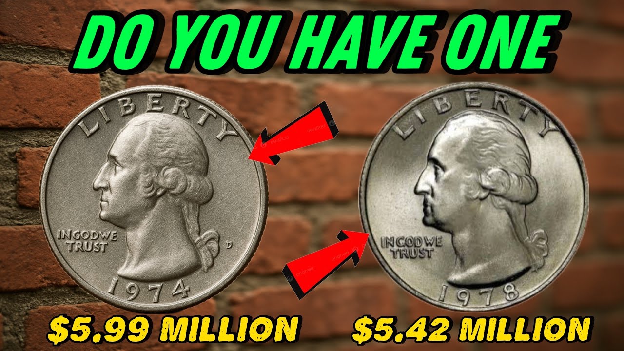 Most Valuable 1974-D & 1978 Quarter Dollar Coins Worth BIG MONEY