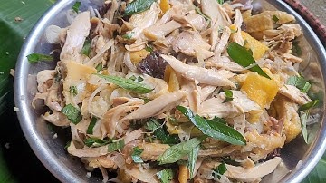 Cách làm gỏi gà chuối cây giòn ngon tốt cho sức khỏe