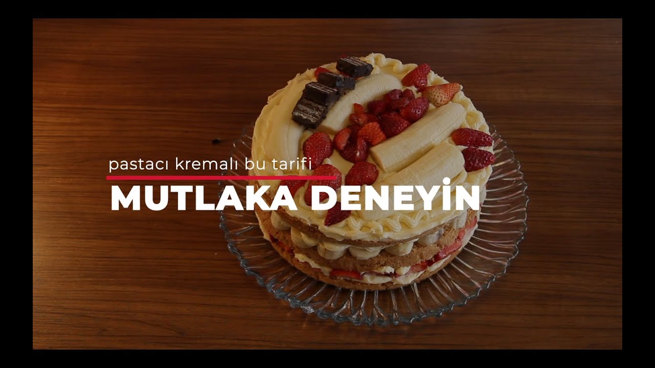 ÇİLEKLİ MUZLU MOİS PASTA 🎂 Evde kendi pastanızı yapın YouTube