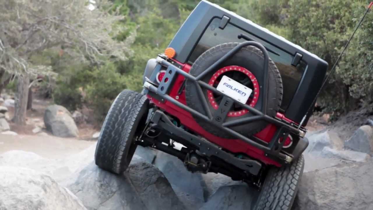 Falken Tire's new Jeep JK Wrangler in Action YouTube