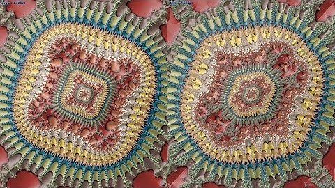 Power 4 - Mandelbrot & Burning Ship Zoom  at the same location