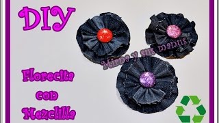 Diy. Flor de Jeans. Diy Flower jeans