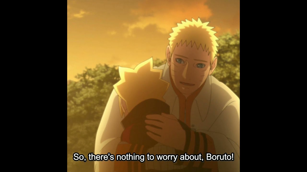 Naruto hugs boruto  An emotional moment for boruto fans  