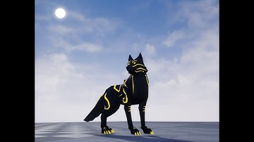 Anim Blueprint and Character for Poly Art Magic Wolf